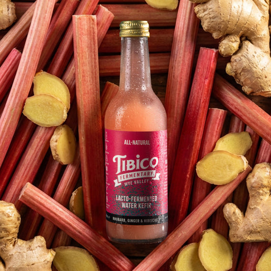 Rhubarb, Hibiscus and Ginger Water Kefir