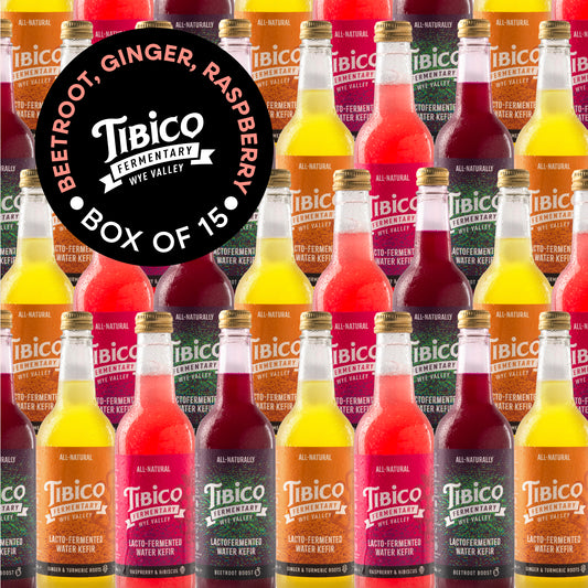 15 x 500ml Fixed Box - 5 x Beetroot, 5 x Ginger, 5 x Raspberry