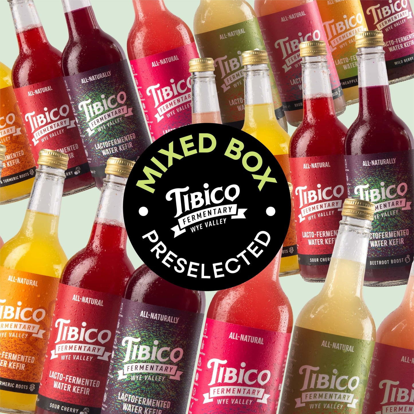 6 x 500ml Mixed Water Kefirs