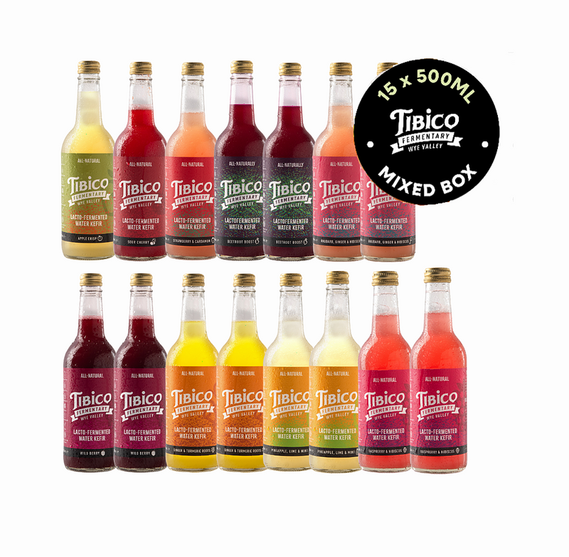 15 x 500 ml Mixed Water Kefirs