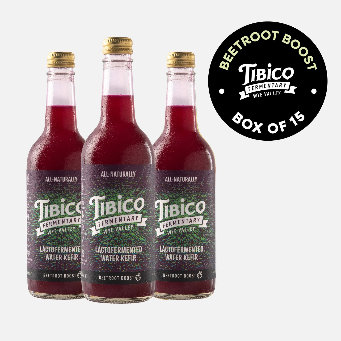 15 x 500ml Beetroot Boost Water Kefir
