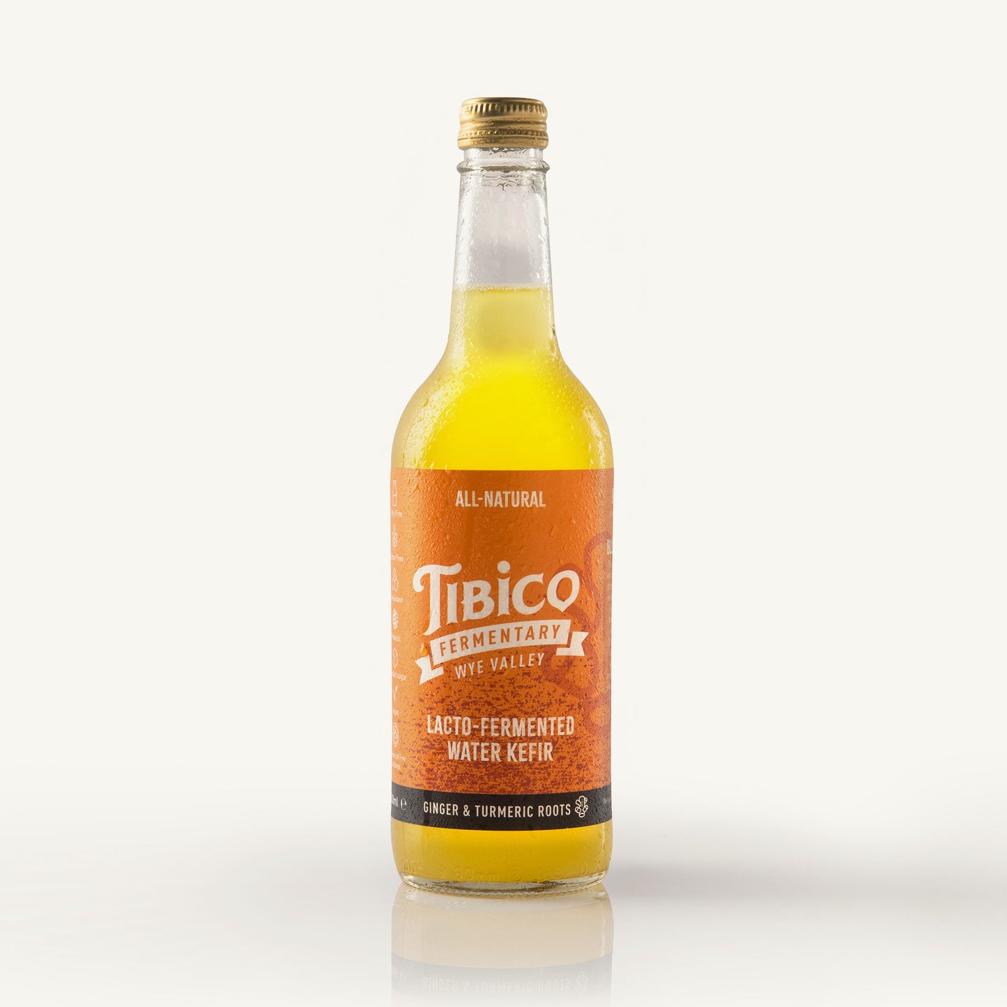 Ginger and Turmeric Root Water Kefir