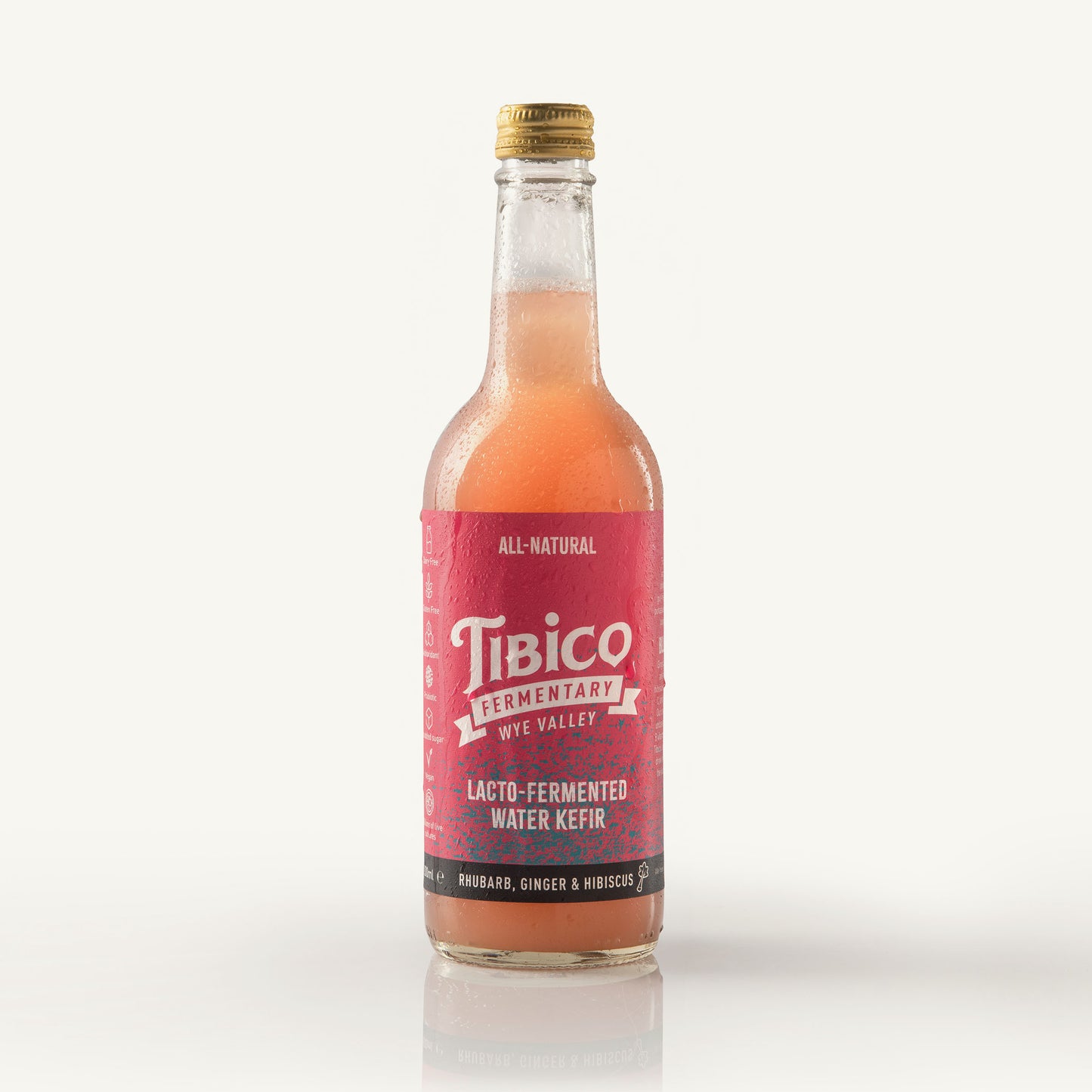 Rhubarb, Hibiscus and Ginger Water Kefir